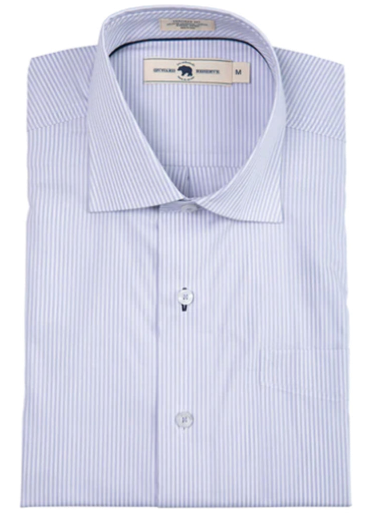 Onward Reserve Quad Tailored Fit Spread Collar Shirt | Cosmic Sky and White - Jordan Lash Charleston