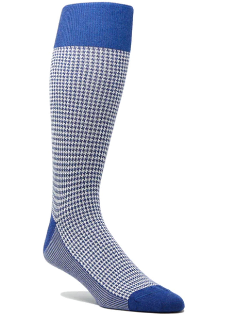 Ell & Atty Houndstooth Heather Sock | Navy Heather - Jordan Lash Charleston