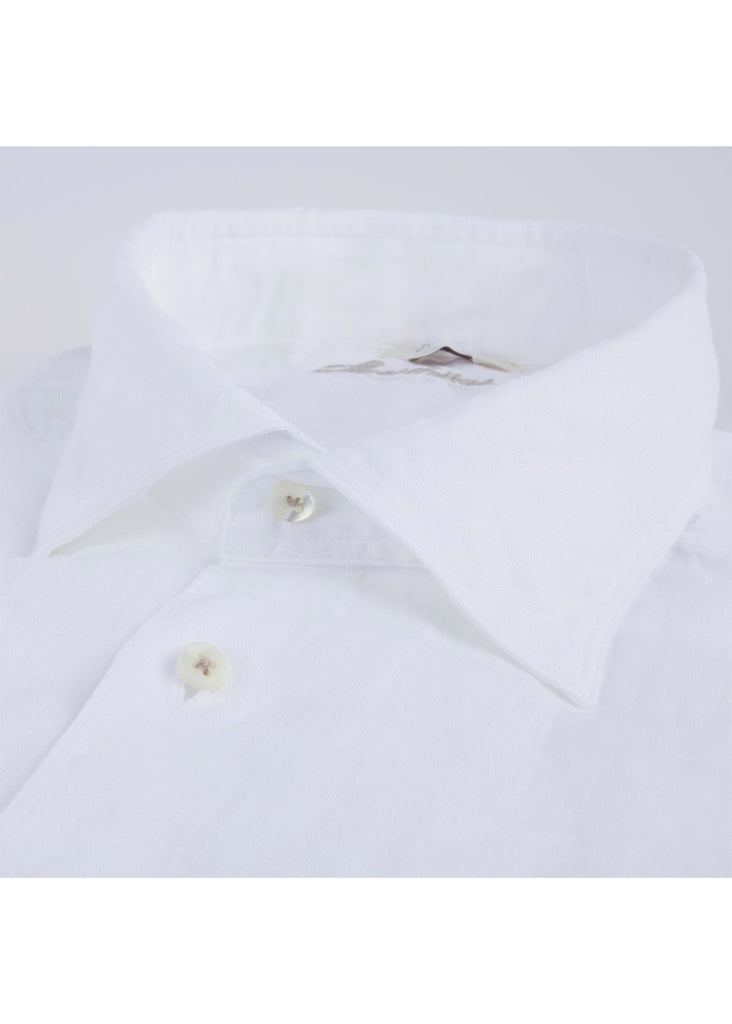 Stenstroms Fitted Body Casual Shirt | White Linen - Jordan Lash Charleston