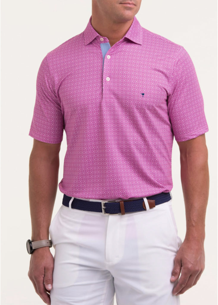 Fairway & Green Griffith Print Jacquard w/ Palmetto and USA Embroidery | Azalea - Jordan Lash Charleston