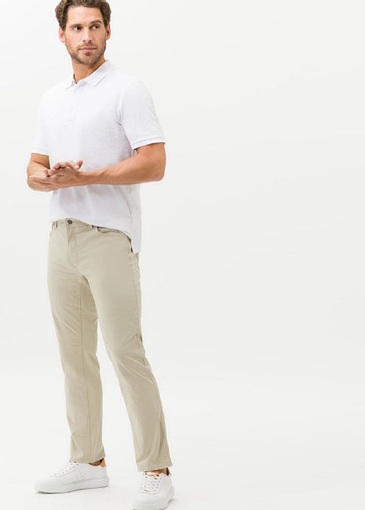 Brax Marathon Cooper Fancy 5-Pocket Pant | Beige - Jordan Lash Charleston