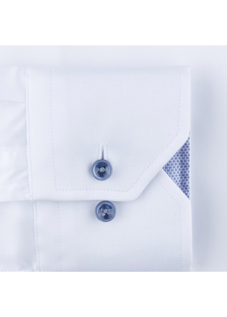 Stenstroms Fitted Body Shirt | Casual White Contrast - Jordan Lash Charleston