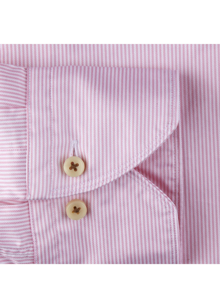 Stenstroms Casual Fitted Body Pinstriped Shirt | Pink - Jordan Lash Charleston