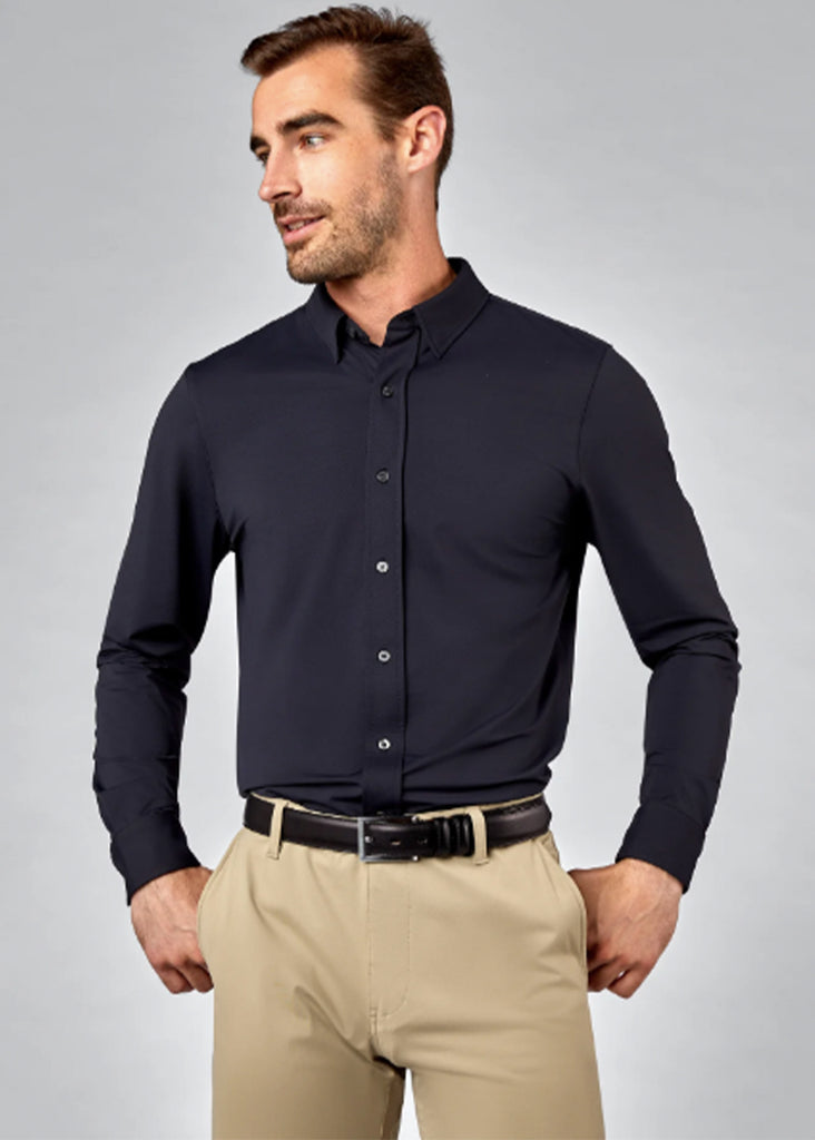 Rhone Commuter Slim Fit Shirt | Black - Jordan Lash Charleston