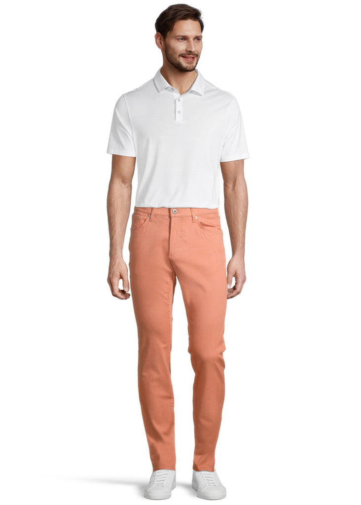 Brax Hi-Flex Light Chuck 5 Pocket Pant | Peach - Jordan Lash Charleston