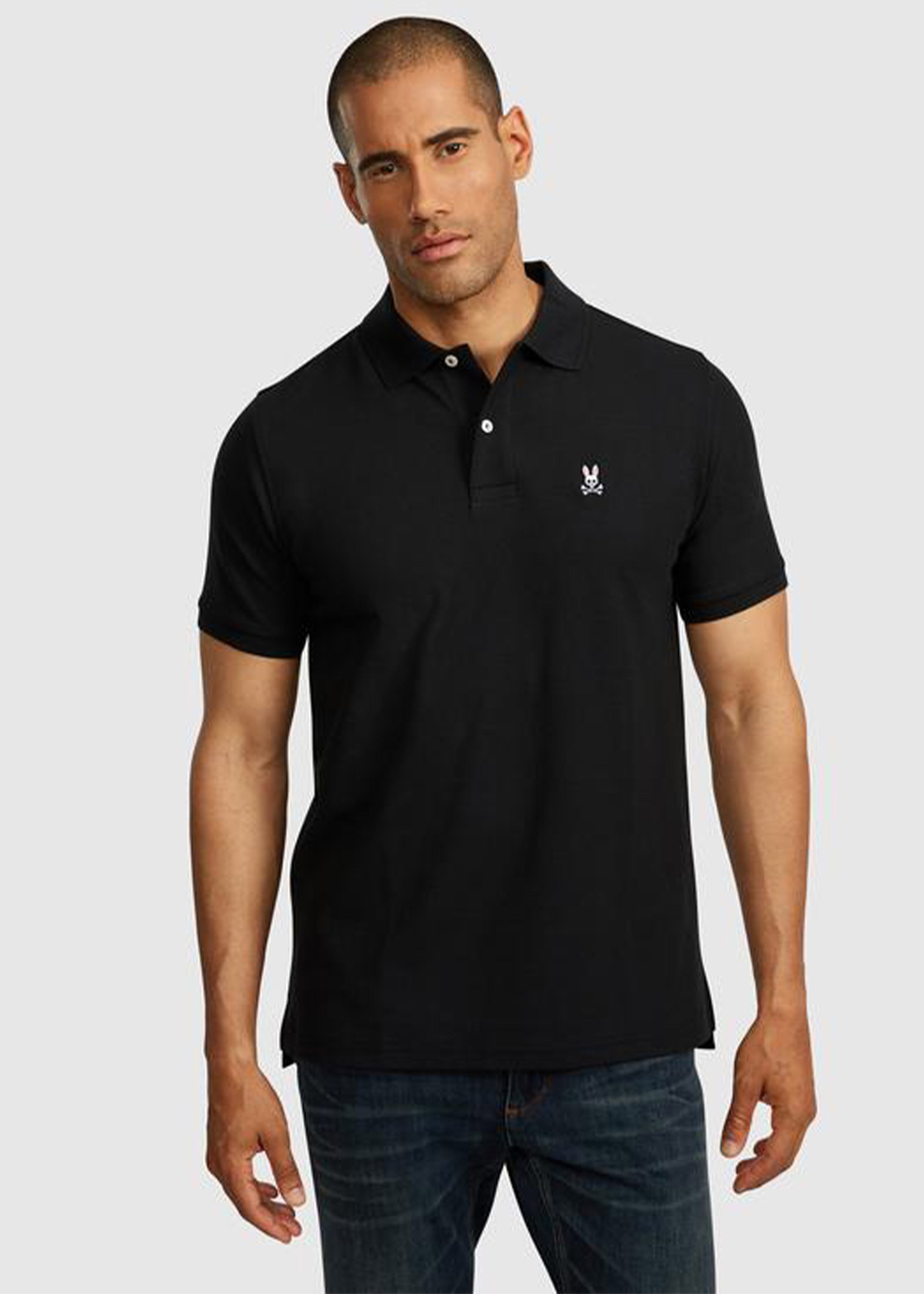 Psycho Bunny Mens Classic Polo Black – Jordan Lash Charleston