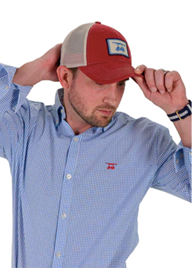 Bald Head Blues Trucker Hat | Red - Jordan Lash Charleston