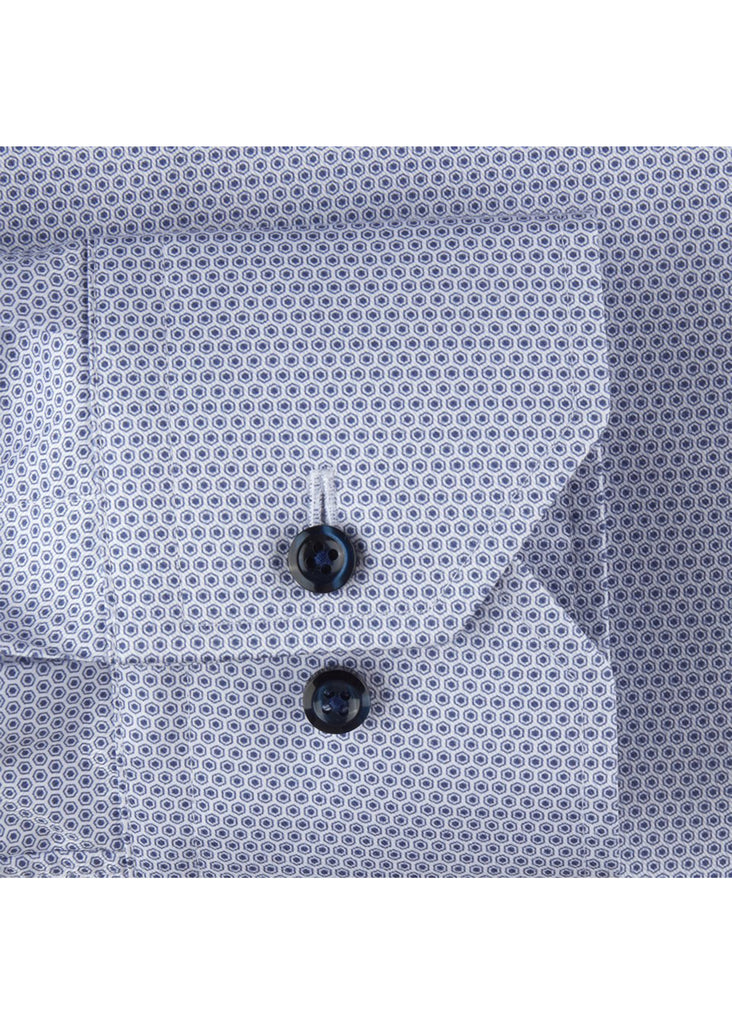 Stenstroms Fitted Body Shirt | Light Blue Twill Patterned - Jordan Lash Charleston