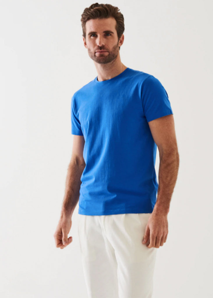 Patrick Assaraf Short Sleeve Iconic Crew Tee | Island Blue - Jordan Lash Charleston