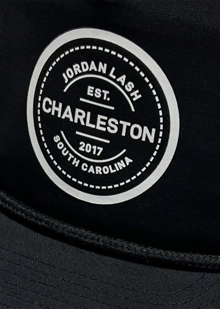 Jordan Lash Charleston EST. 2017 Hat | Black w/ Black Rope - Jordan Lash Charleston