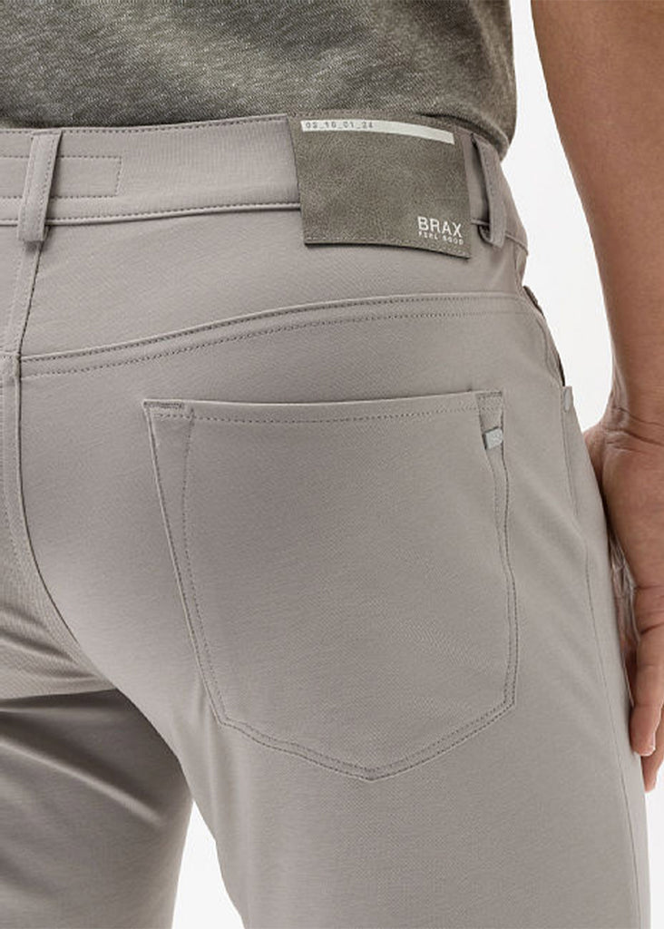 Brax Hi-Flex Jersey Chuck 5-Pocket Pant | Silver - Jordan Lash Charleston