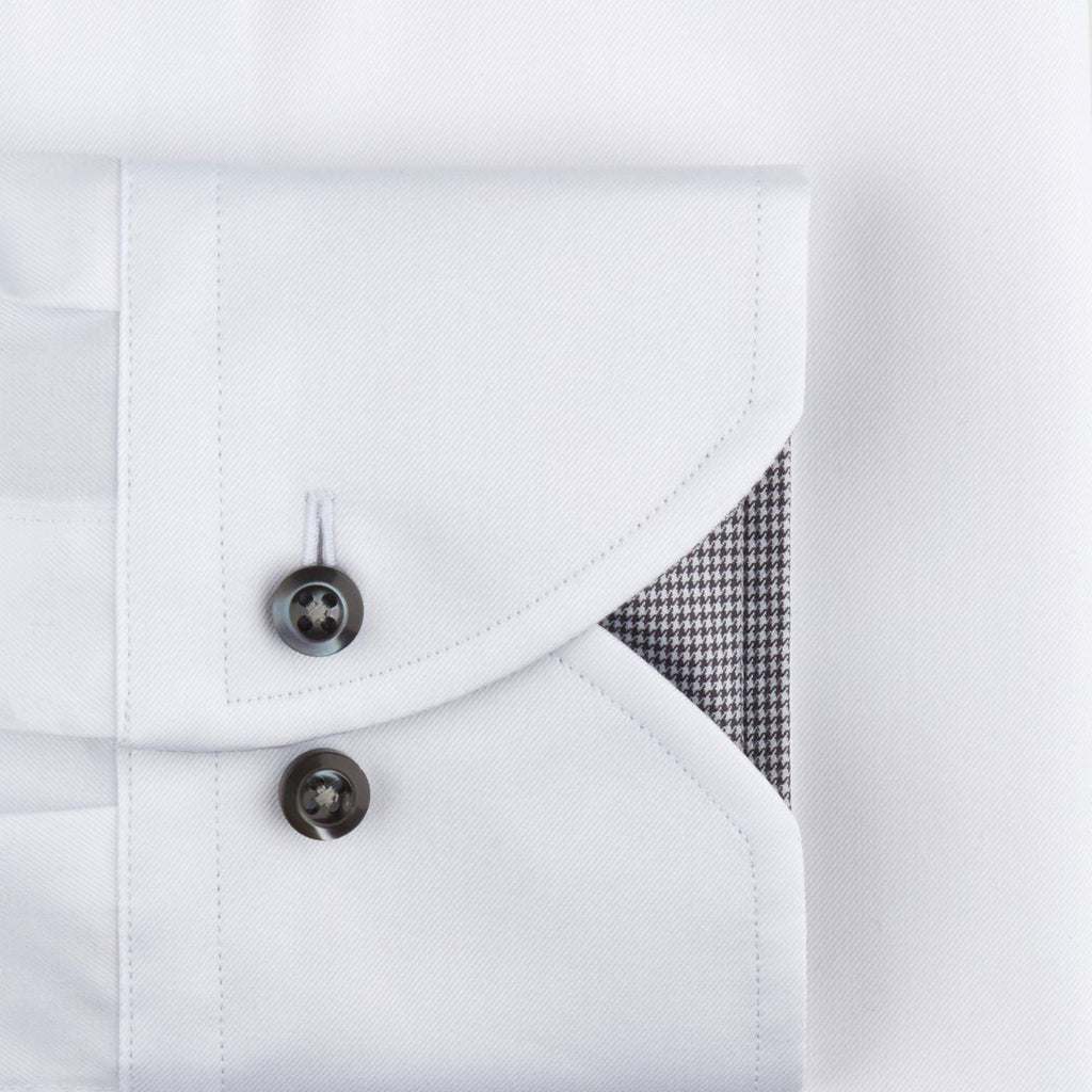 Stenstroms White Fitted Body Shirt With Details - Jordan Lash Charleston