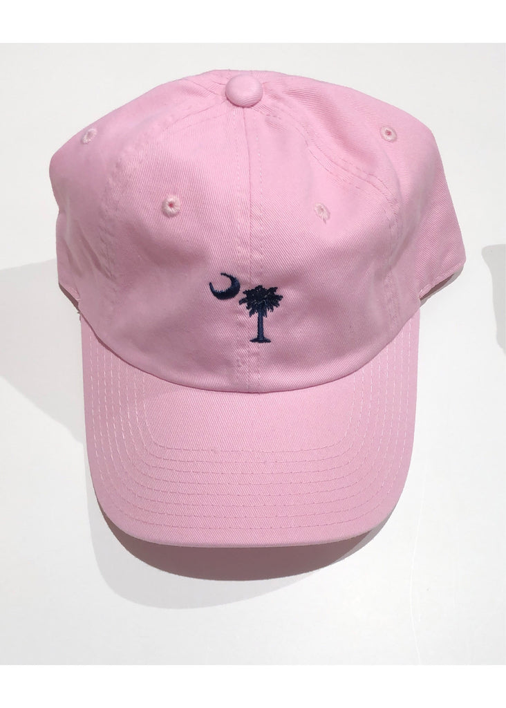 Washed Slouch Embroidered Palmetto Hat | Light Pink - Jordan Lash Charleston