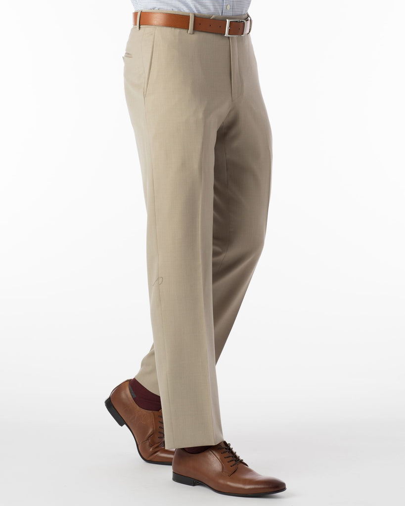 Ballin Super 120's Comfort Eze Gaberdine Soho Dress Pants | Oatmeal - Jordan Lash Charleston