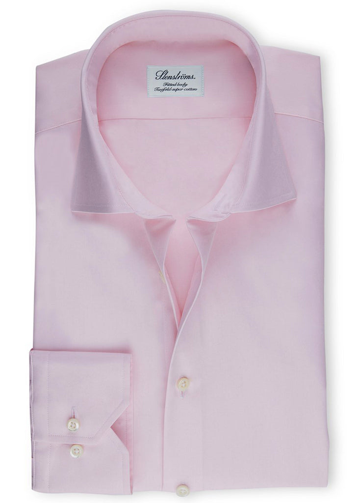 Stenstroms Light Pink Fitted Body Shirt In Superior Twill - Jordan Lash Charleston