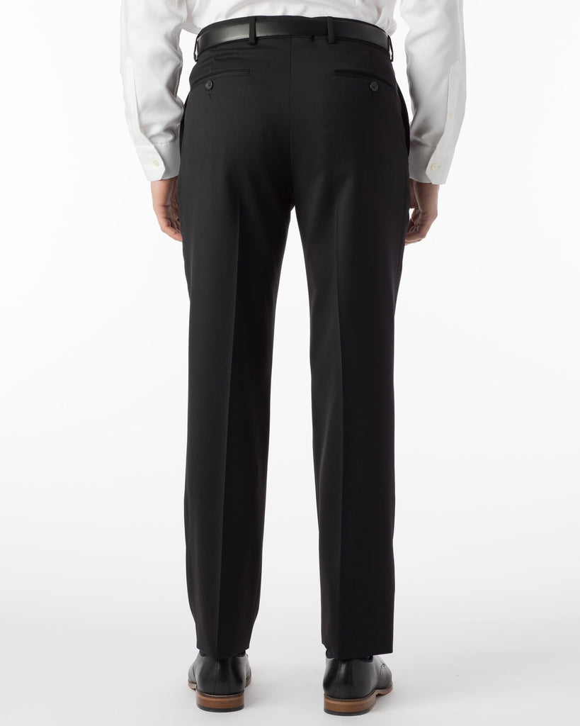 Ballin Super 120's Comfort Eze Gaberdine Soho Dress Pants | Black - Jordan Lash Charleston